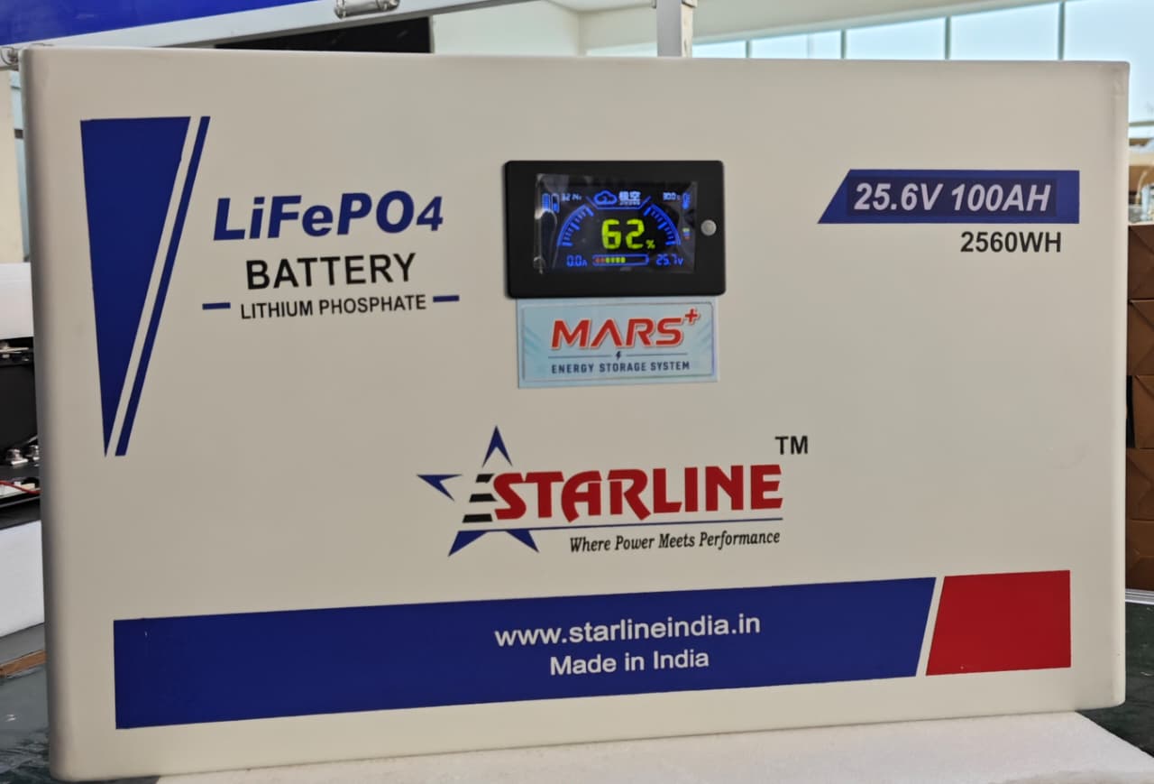 LiFePO4 25.6V 100AH